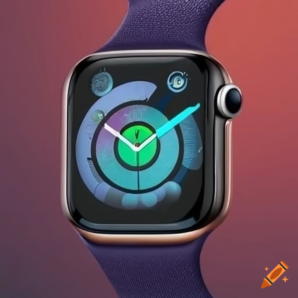 Apple watch watch face on Craiyon