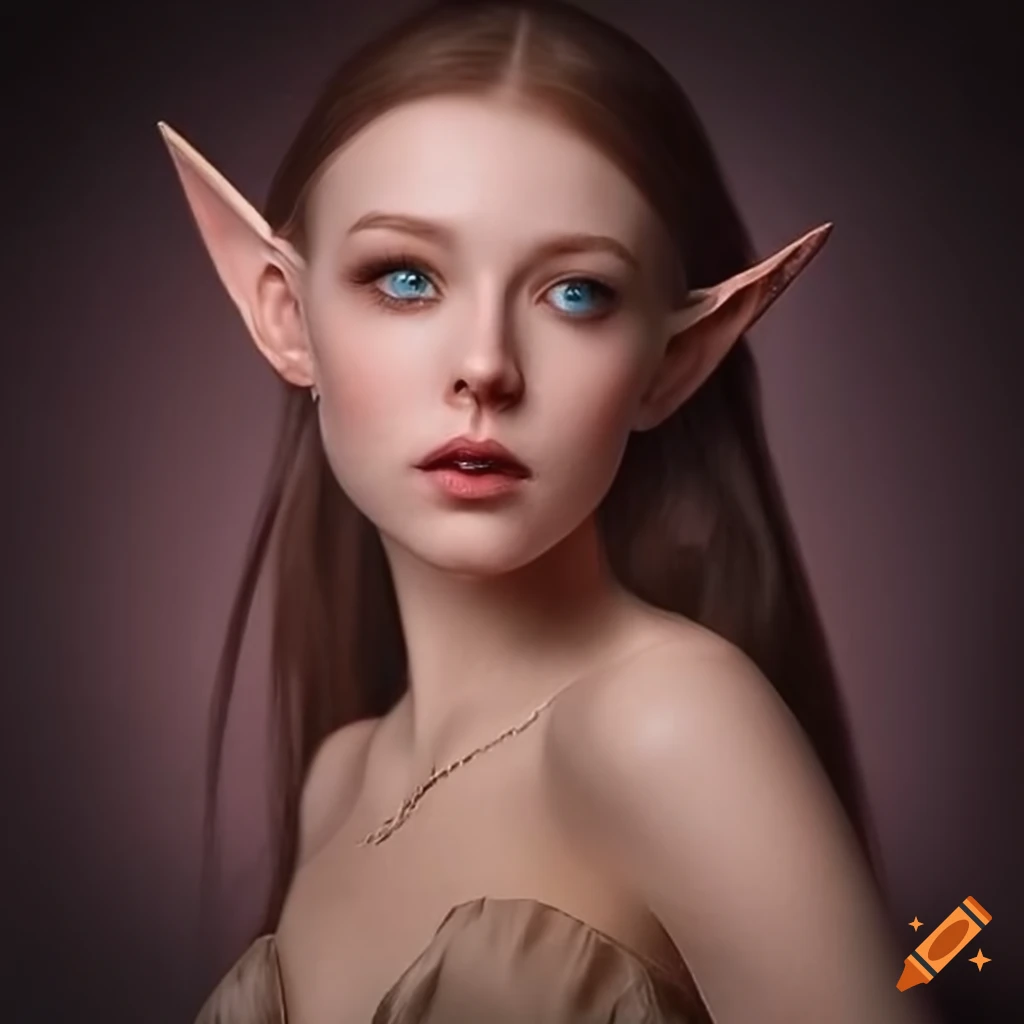 Portrait Of A Beautiful Female Elf