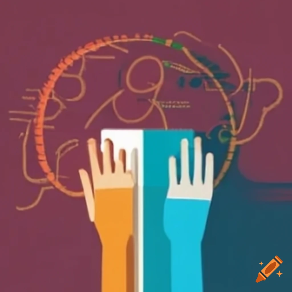 Conceptual image of overcoming challenges in business on Craiyon