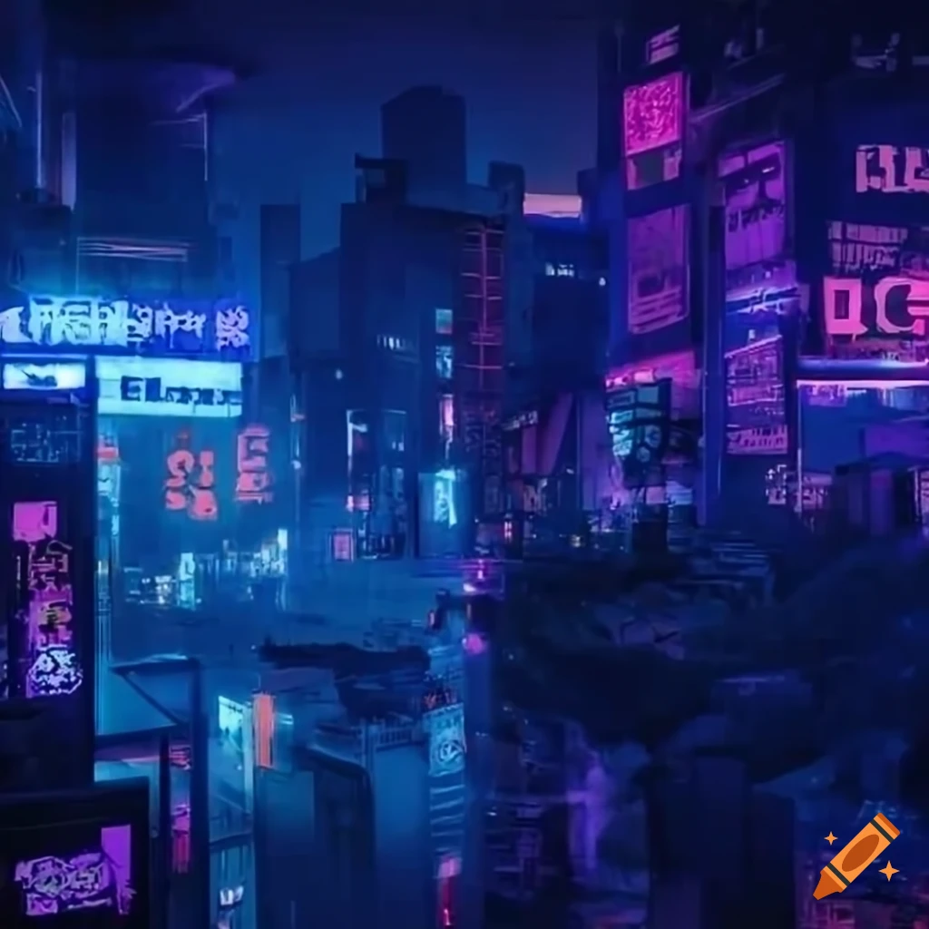 Cyberpunk City With Neon Lights In Tokyo On Craiyon 2936