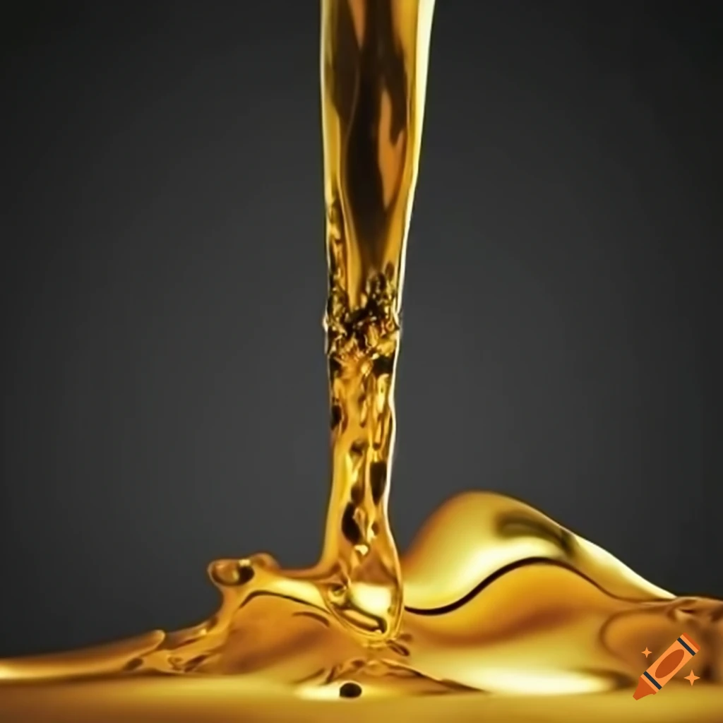Flowing liquid gold on Craiyon
