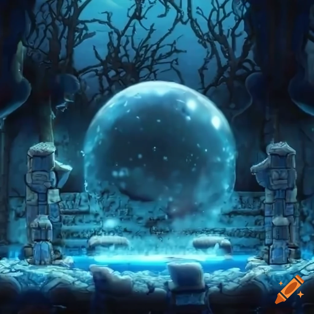 frozen bubble tiles in 2D platform game