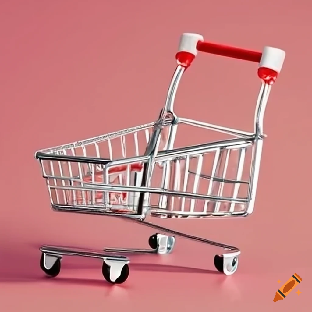 Empty shopping cart for online shopping