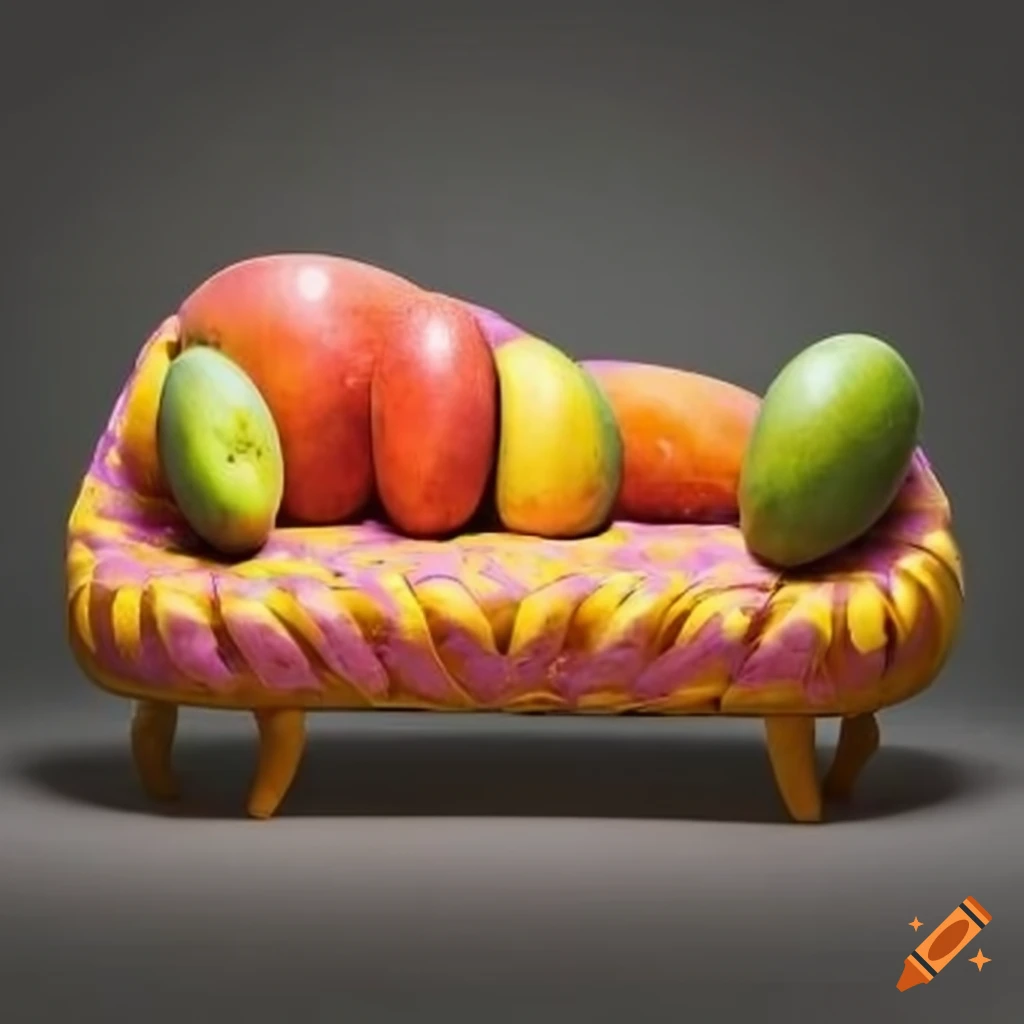 Unique couch made out of mango fruit