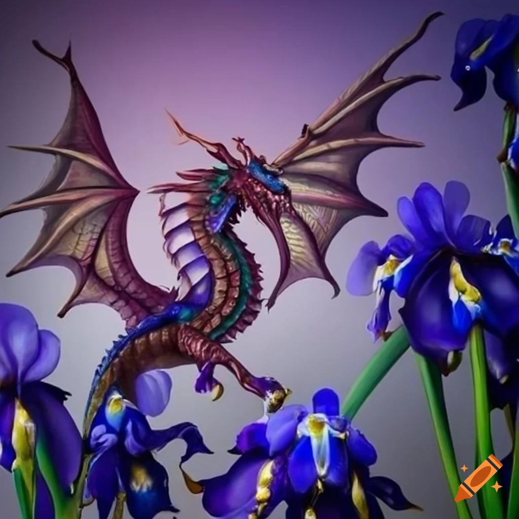 Quilling paper art of a symmetrical dragon with multiple horns on Craiyon