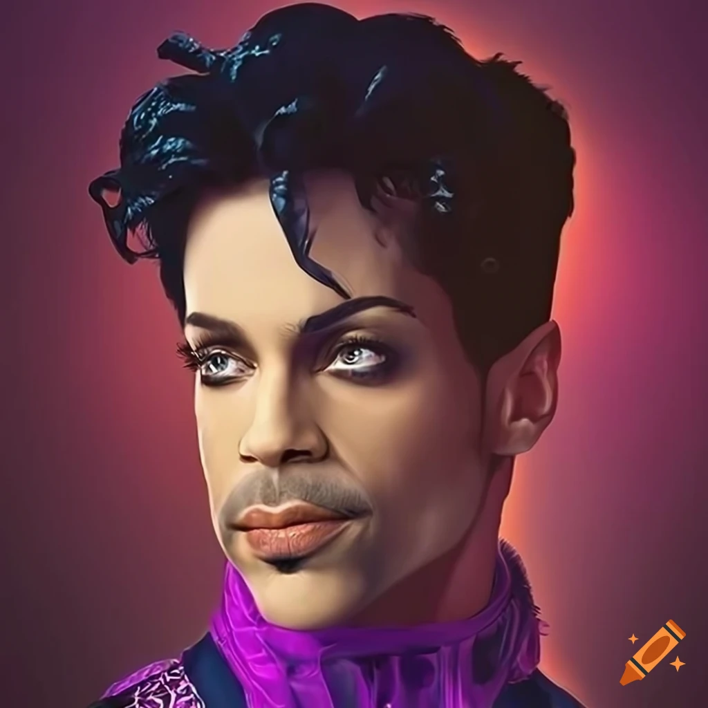 Portrait of prince, capturing his style and personality