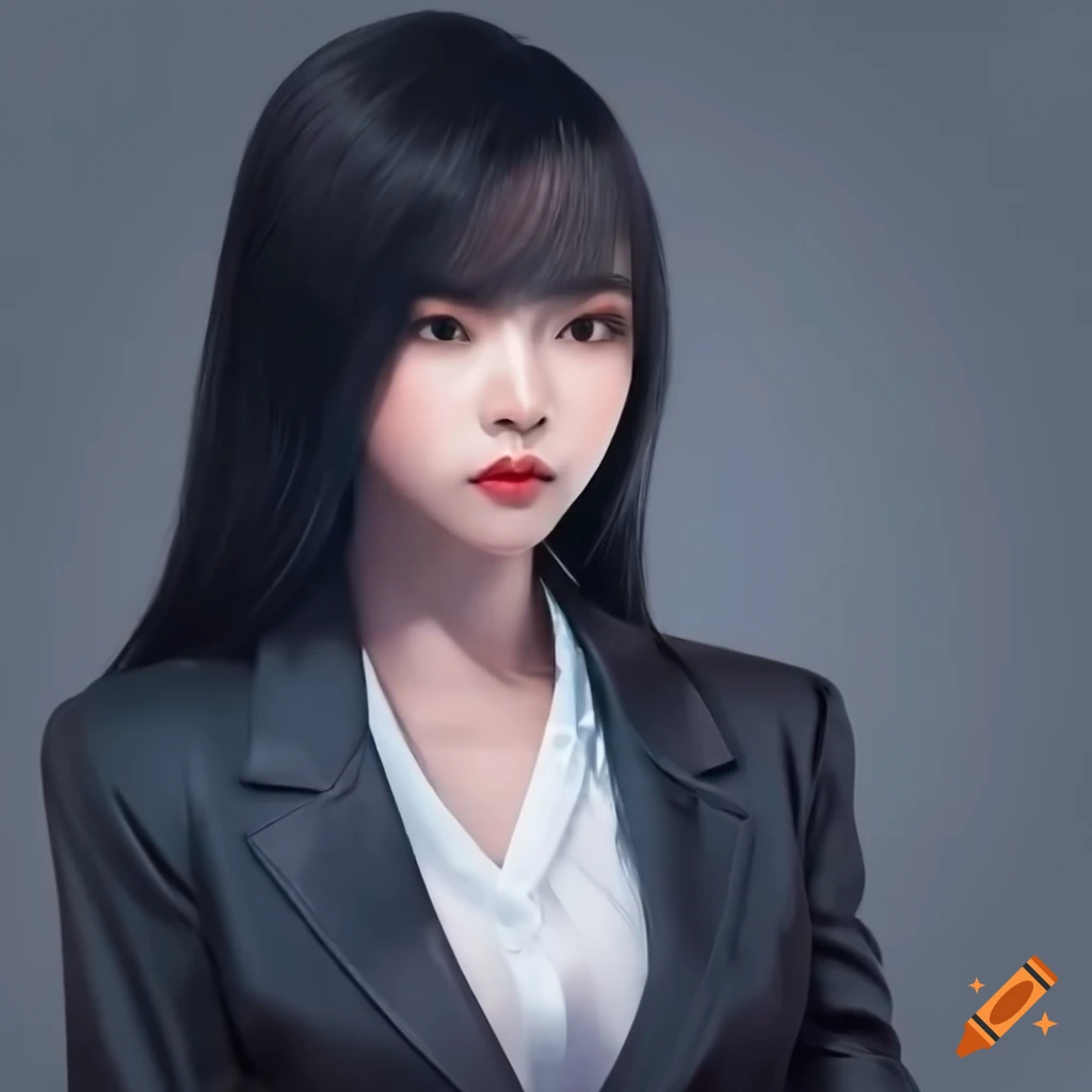 photorealistic image of an Asian woman with a slender body on Craiyon