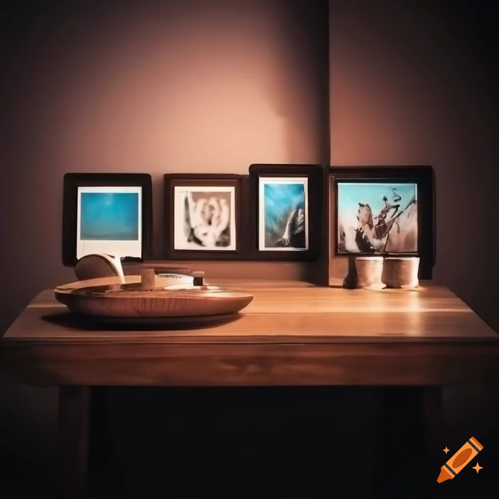 Coffee table with new zealand travel photos on Craiyon