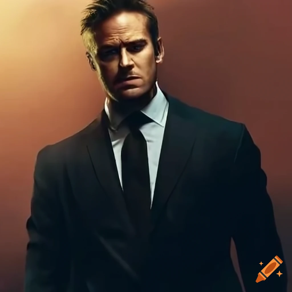 image of Armie Hammer as a mafia gangster