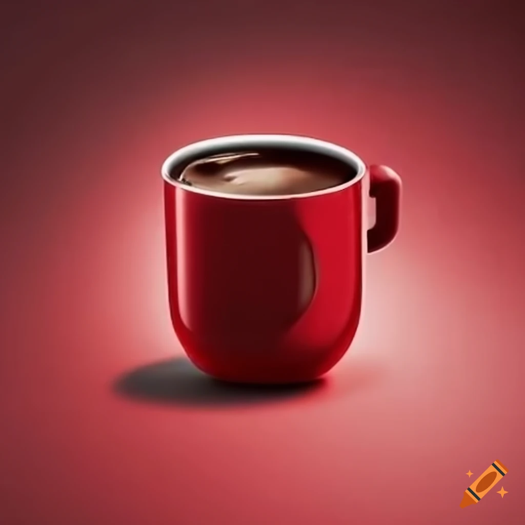 Nescafe advertisement with red background