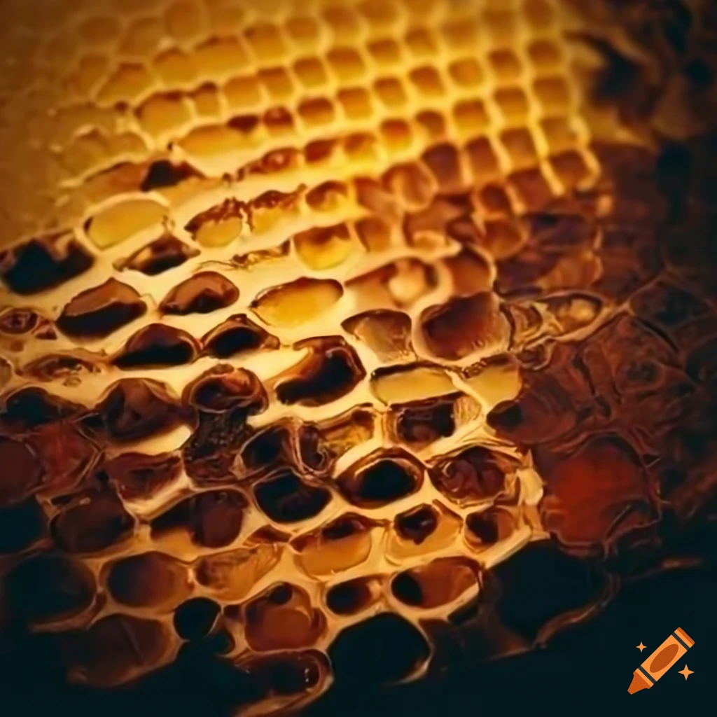 landscape of golden honey