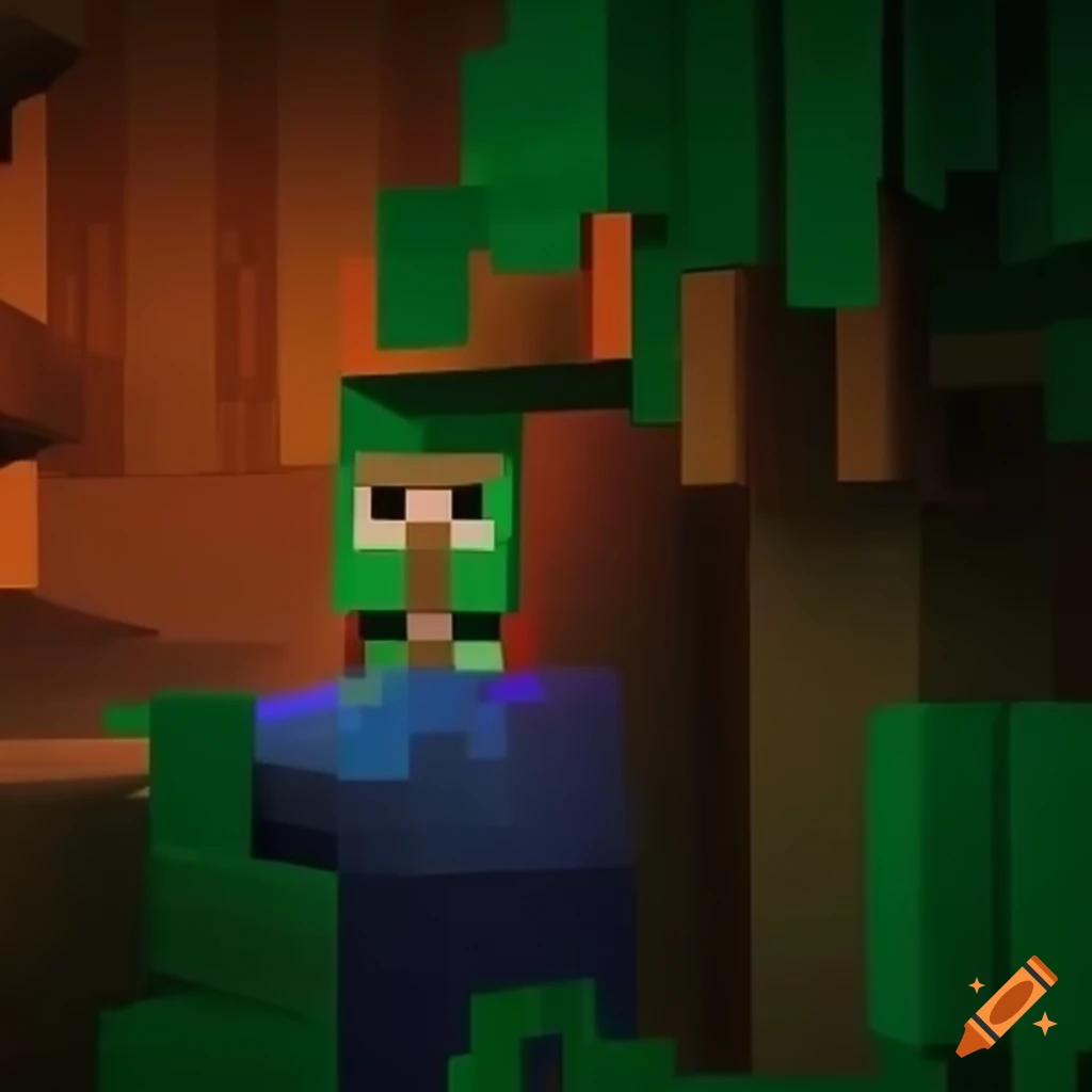 Minecraft experience reaches text on Craiyon