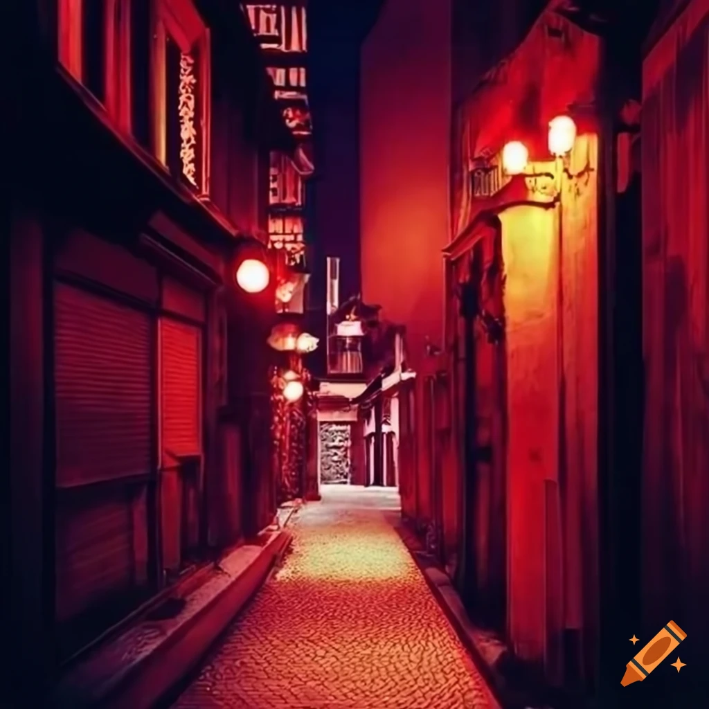 Street with a mix of taisho era and modern styles on Craiyon