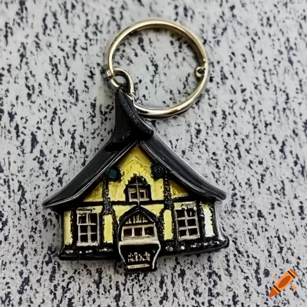 witch house themed keychain