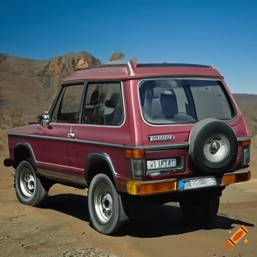 Mitsubishi SUV conquering rugged terrains