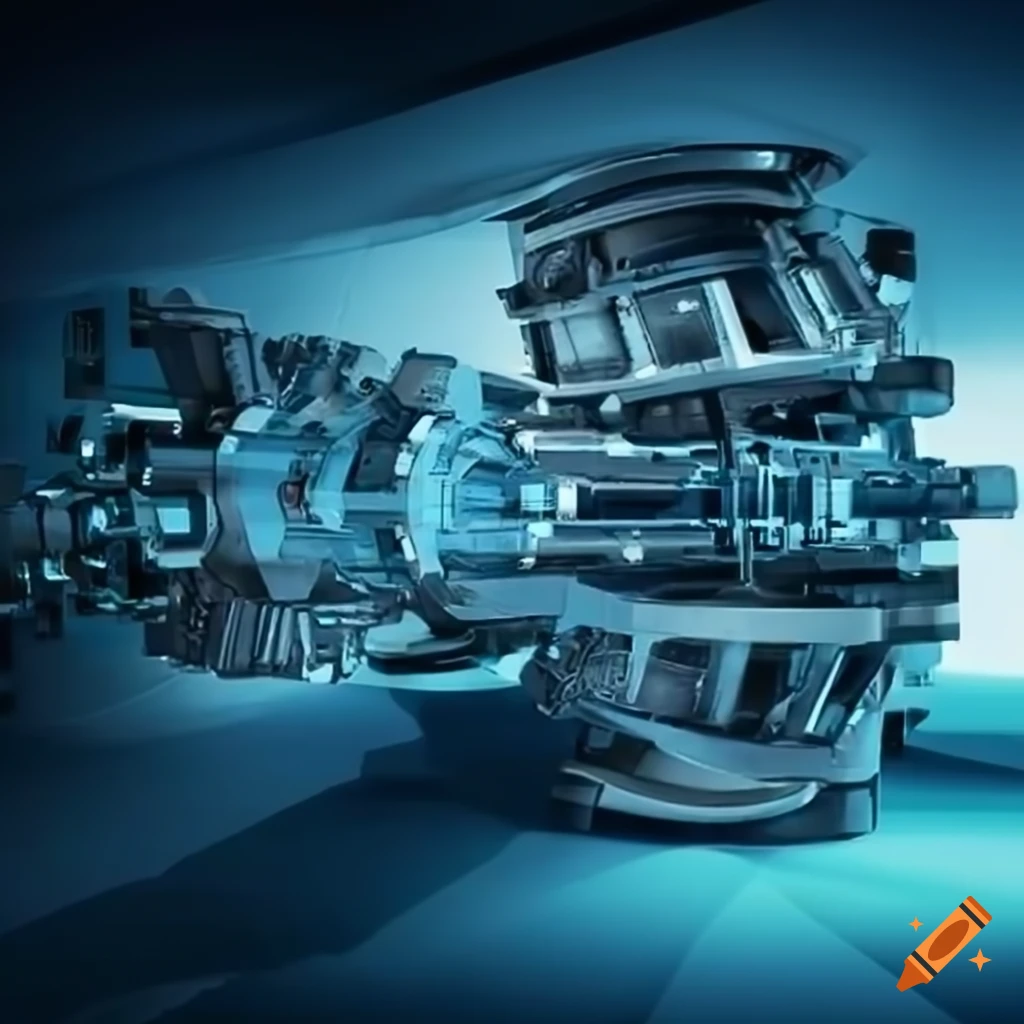 Photorealistic image of a high tech engineering design studio on Craiyon