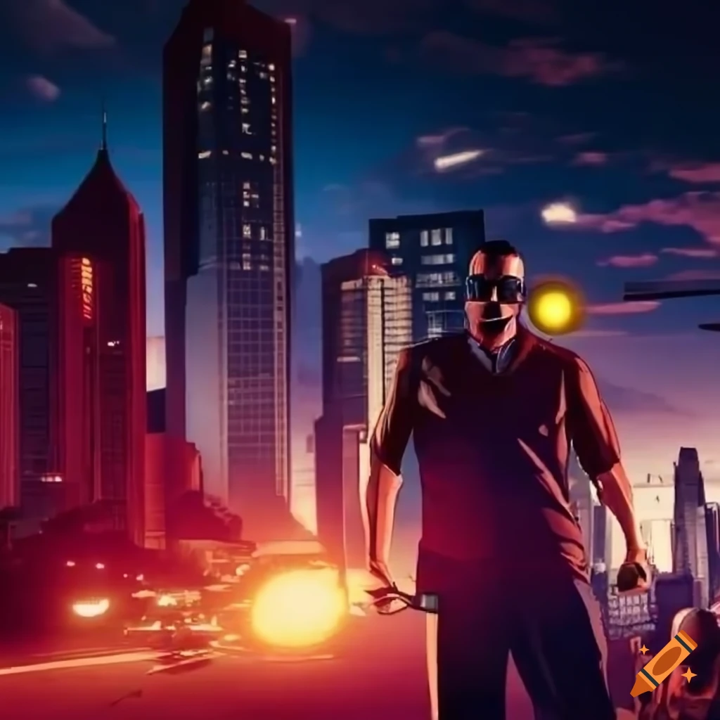 Poster Of Grand Theft Auto 6 Featuring Atlanta City On Craiyon 1244