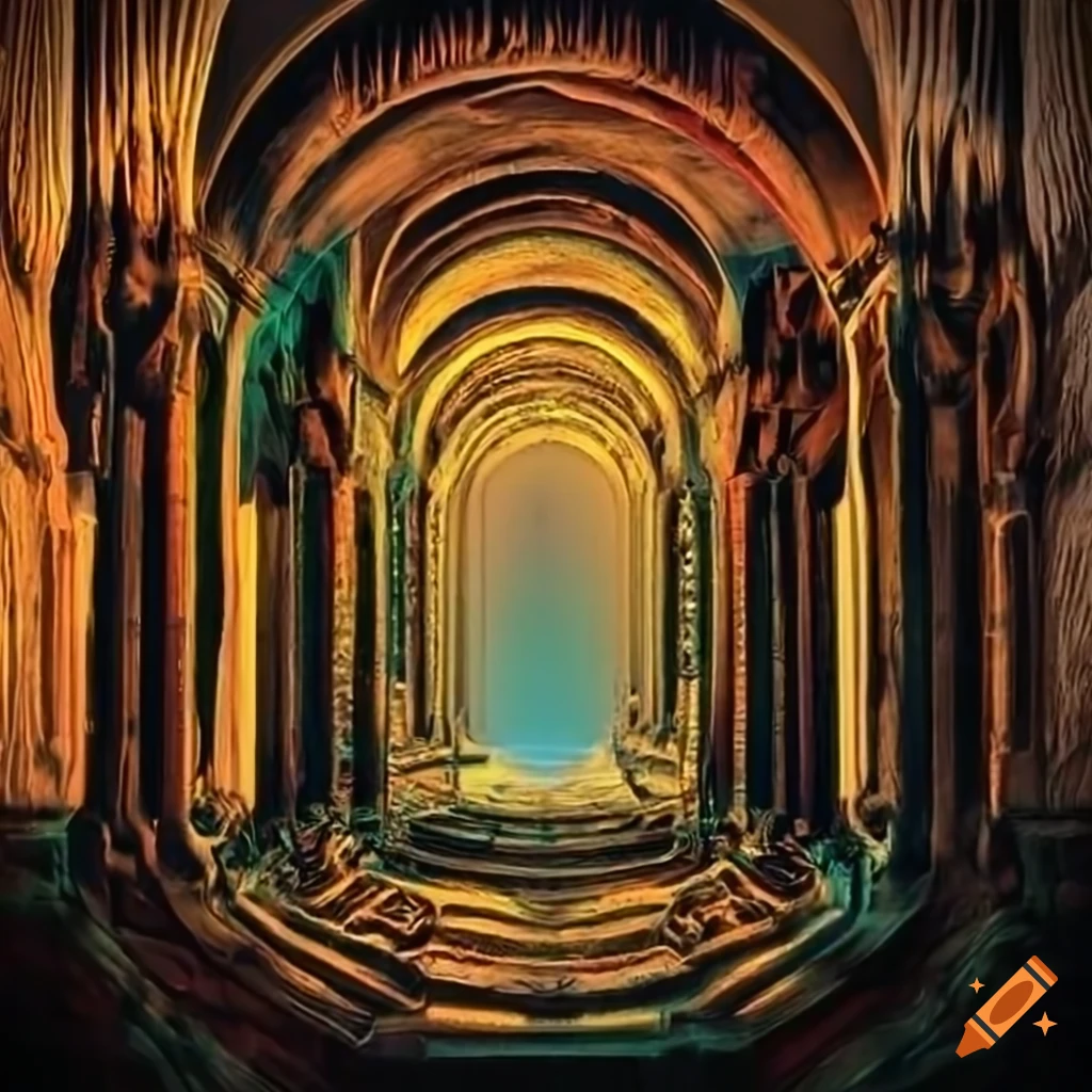 stunning cave with mirrors