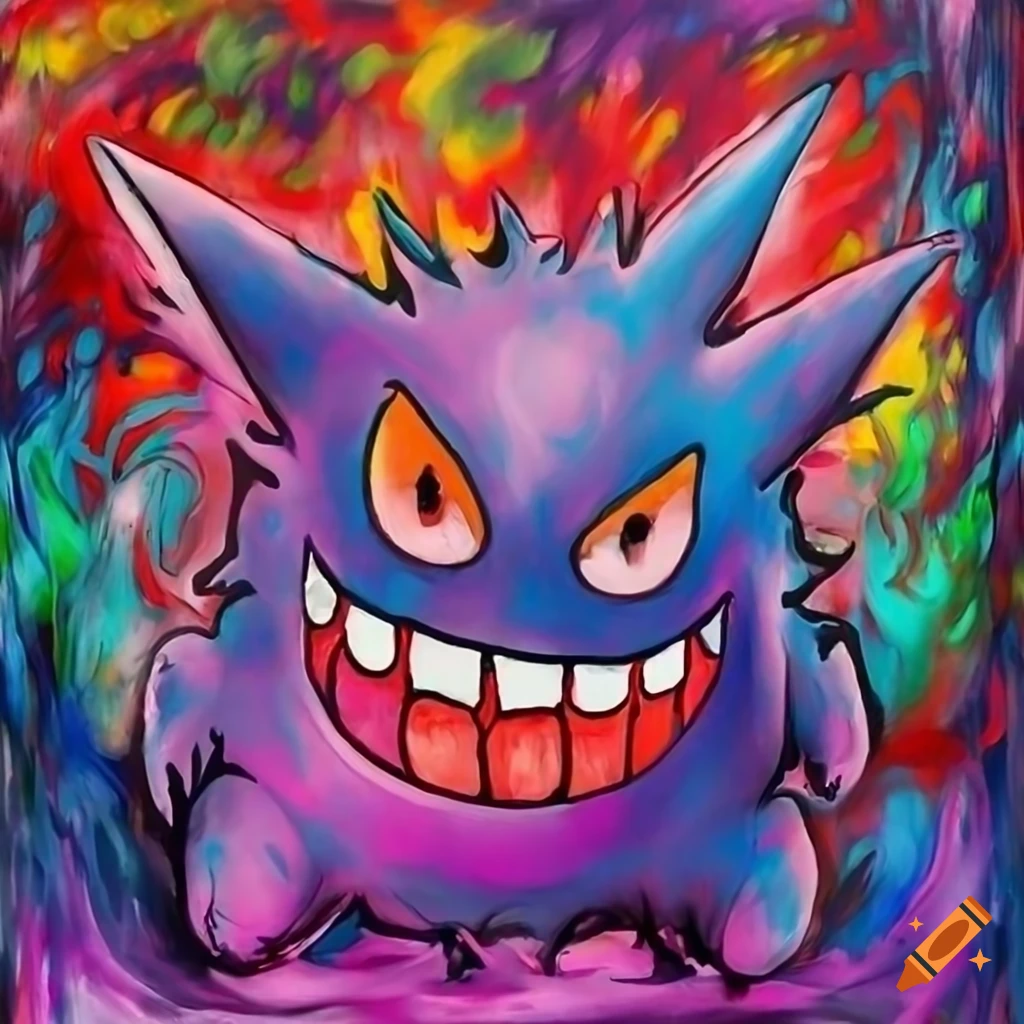 vibrant painting of a haunting dreamscape