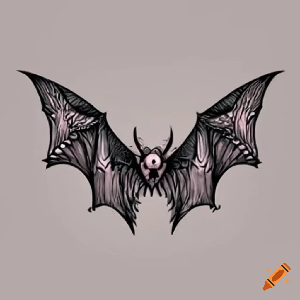 Black Devil Wings Logo on White Background. Tattoo Design Stencil Vector  Illustration. Stock Vector | Adobe Stock