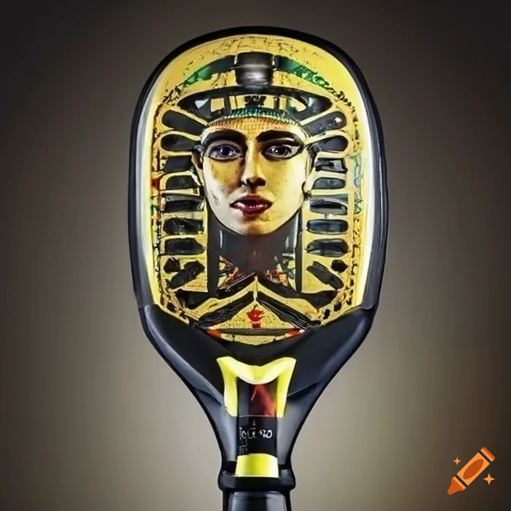 padel racket inspired by the era of the Pharaohs