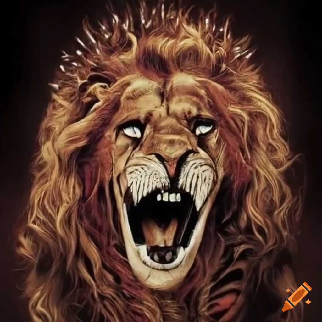 Flash Tattoos | Fierce lion semi-temporary tattoo – The Flash Tattoo