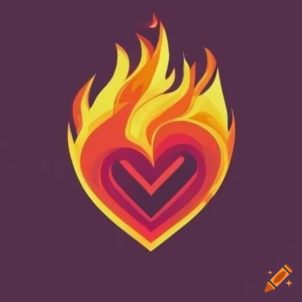 Epic Logo With A Fiery Heart alchemical-symbol-with-deep-spiritual-meaning-on-craiyon