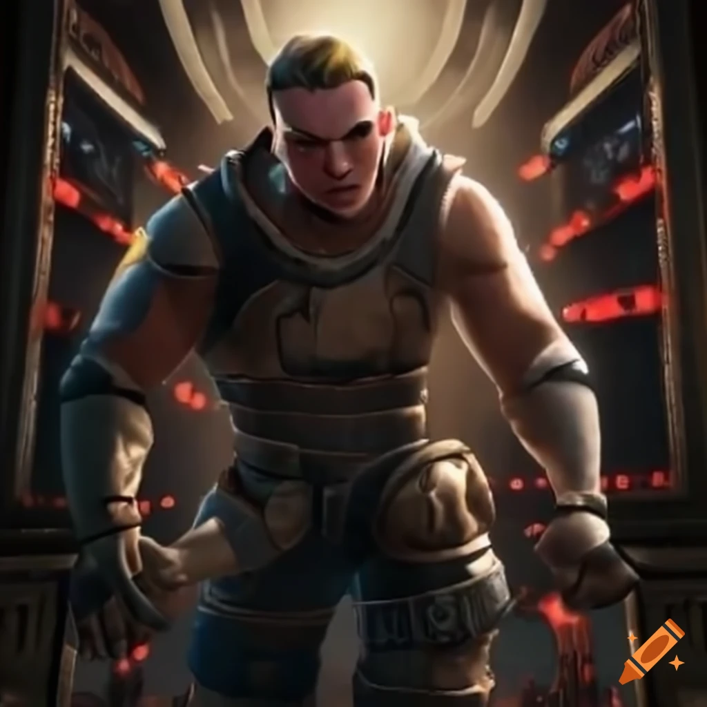 gamer Chris Denker in videogame style