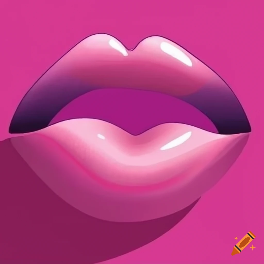 bright-pink-cartoon-lips-on-craiyon
