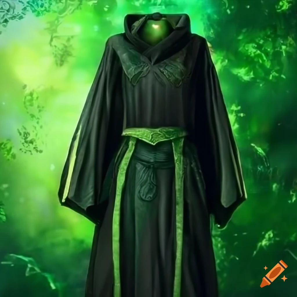 Image Of Green And Black Magical Robes On Craiyon 3bh7qrJ8SrWxyiW2ySfa2w.webp