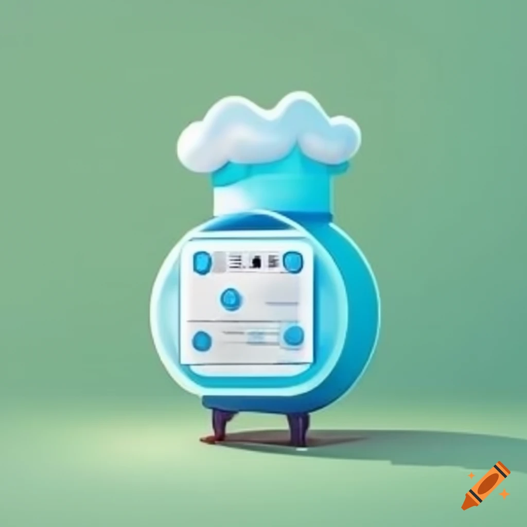 Logo for smart fridge chef software on Craiyon