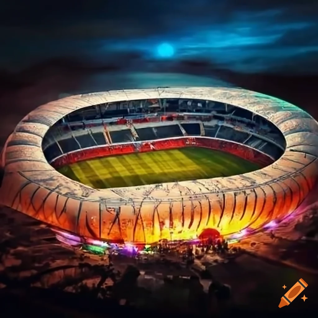 India Football Stadium On Craiyon