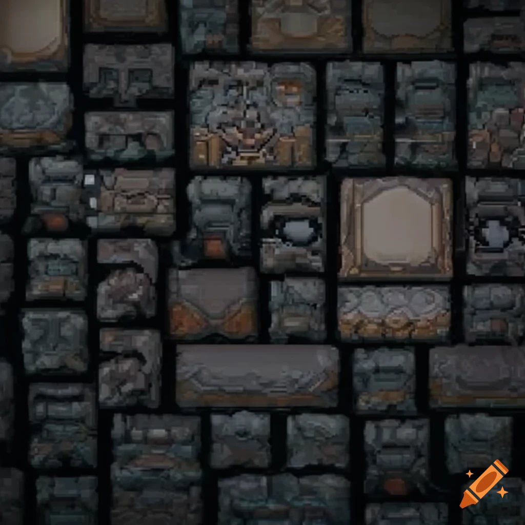 stone column tiles for a Metroid-like 2D platform game