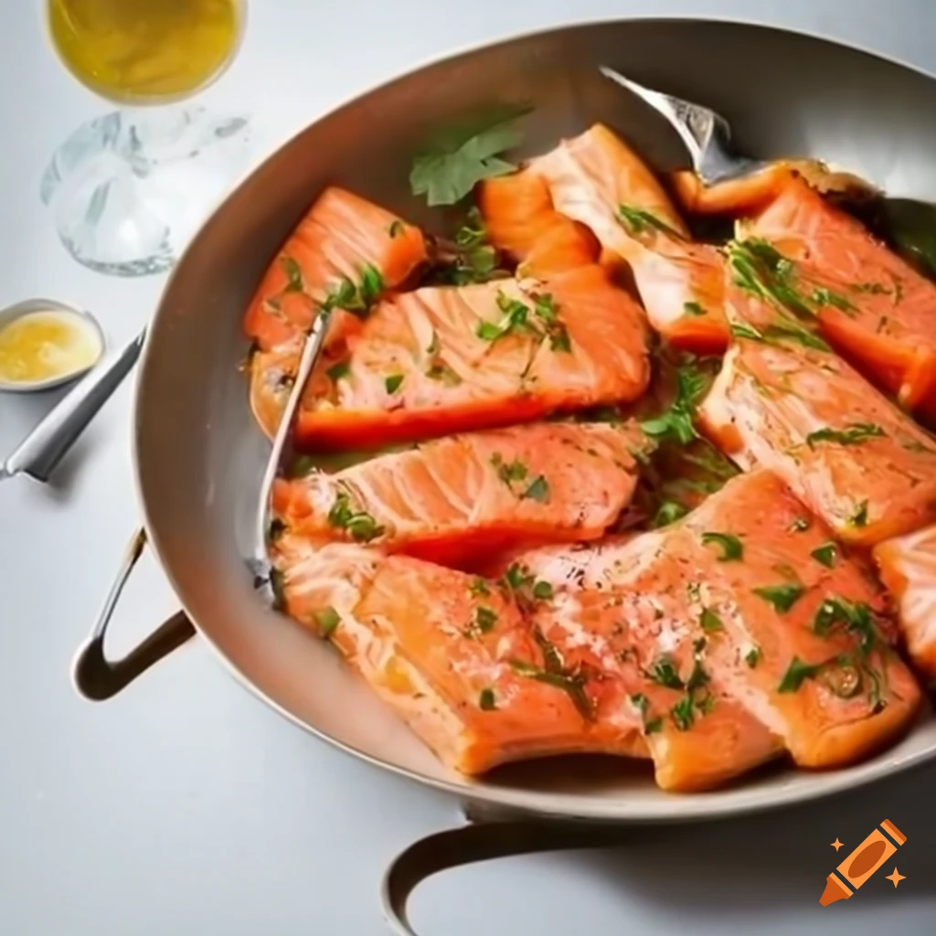 Delicious salmon dinner