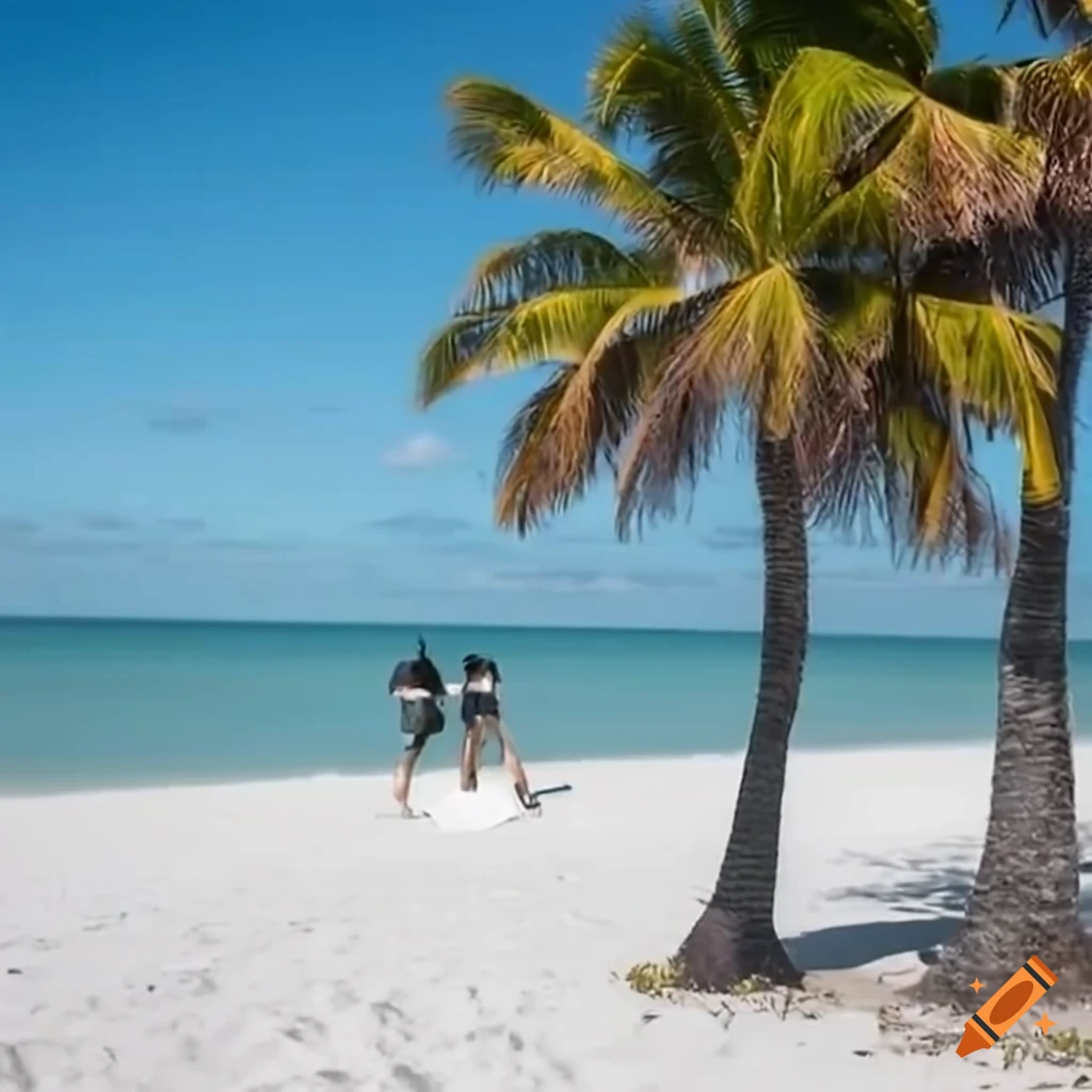 news journalist reporting from Florida beach