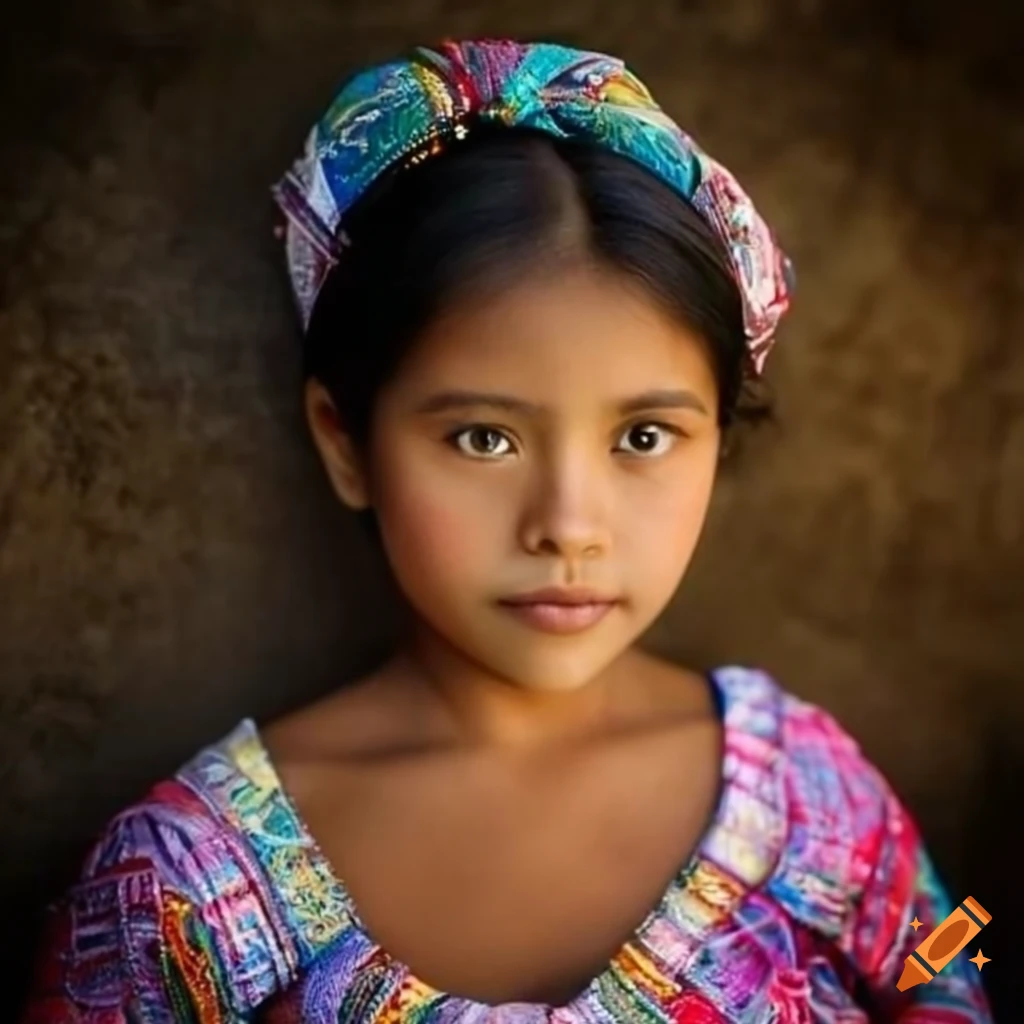 portrait of a beautiful girl from Guatemala
