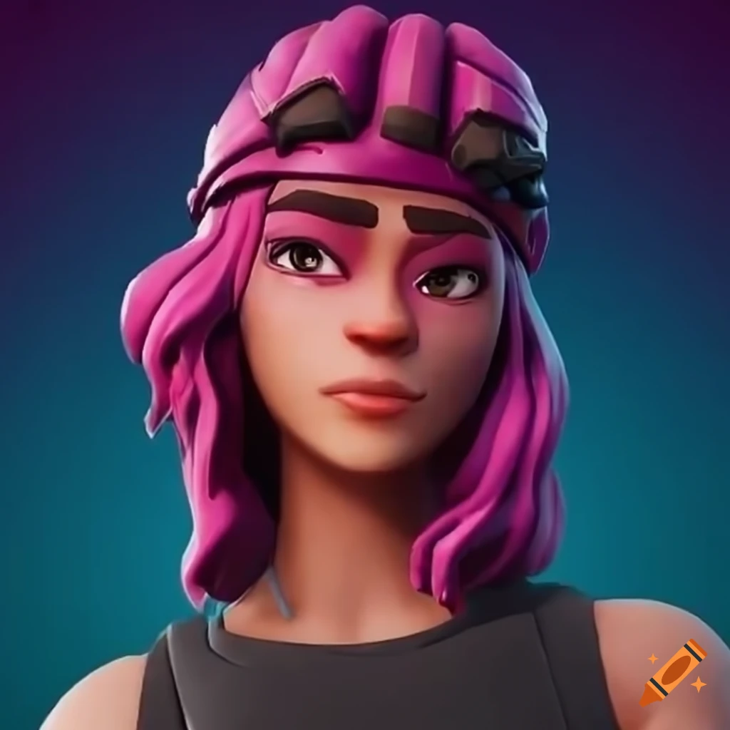3d Rendering Of A Fortnite Character With Brown Hair And Hazel Eyes On Craiyon