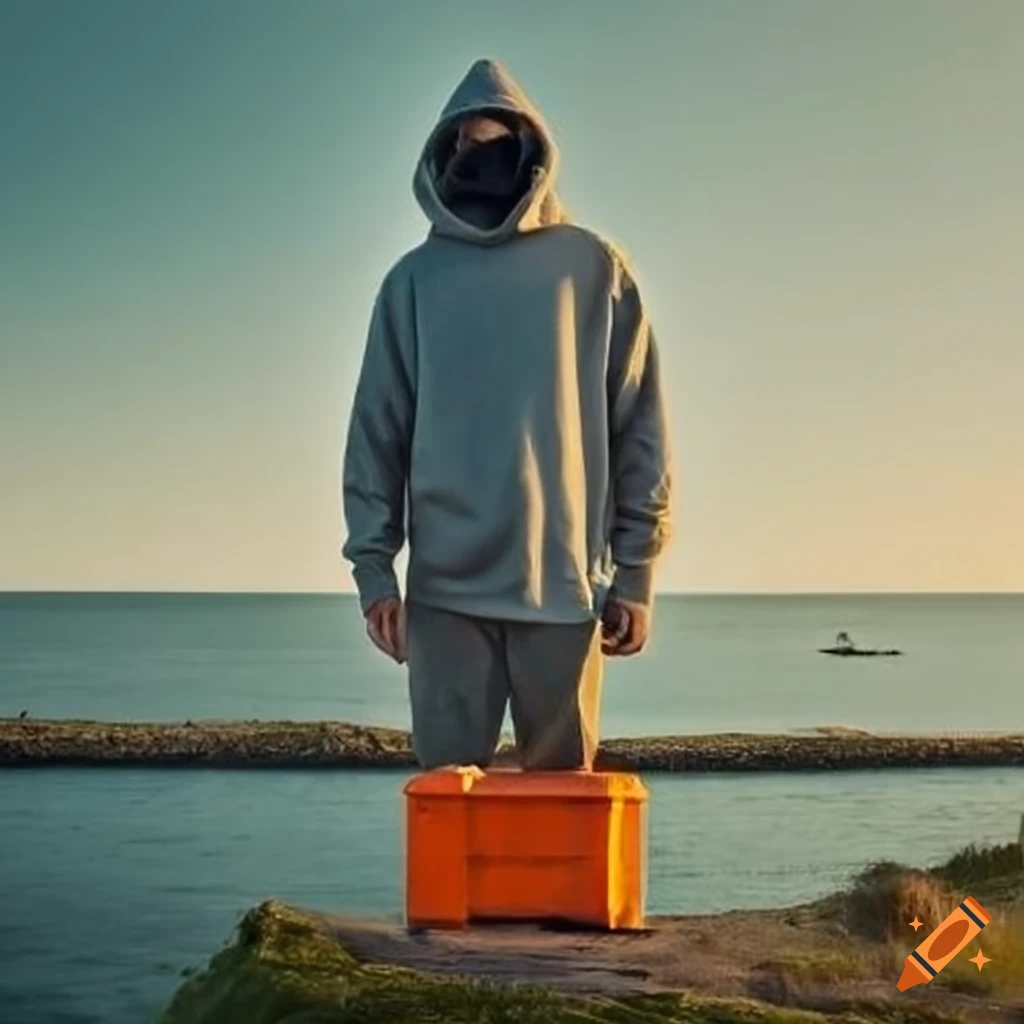 man standing on the coast near a lighthouse