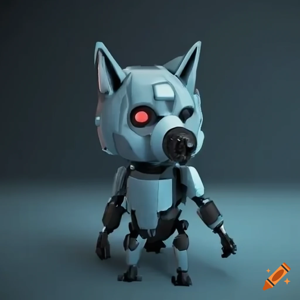 grey robot wolf image