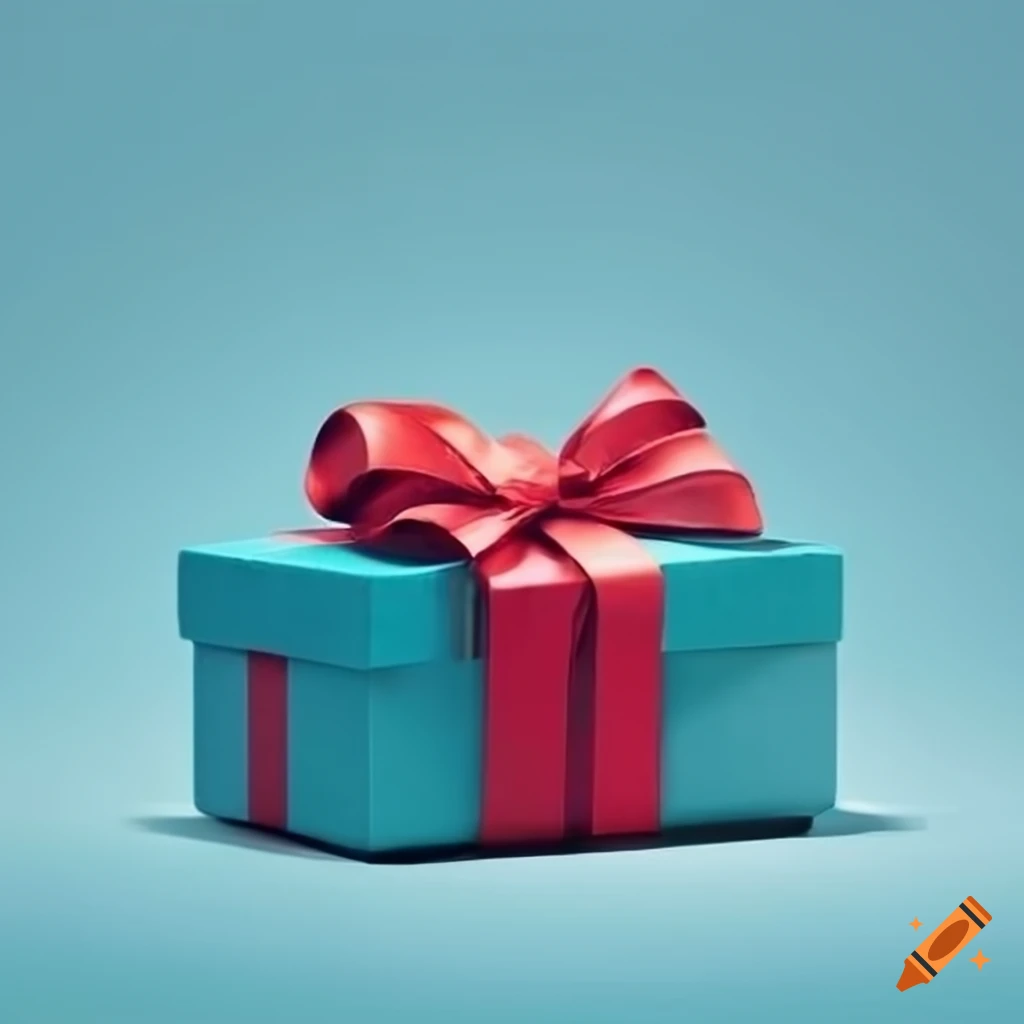 Colorful gift box with a bow