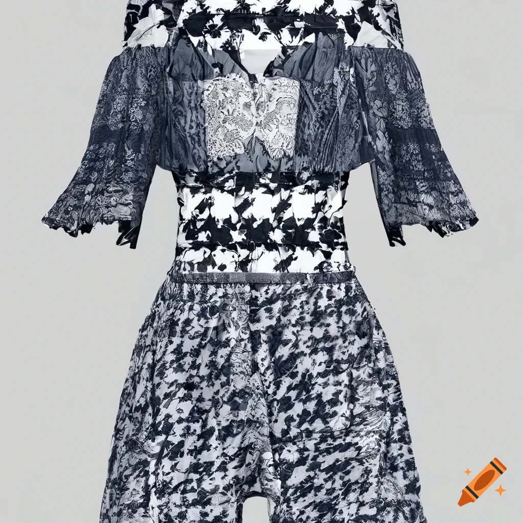 Eliya - Houndstooth Dress - Black < ONS Boutique