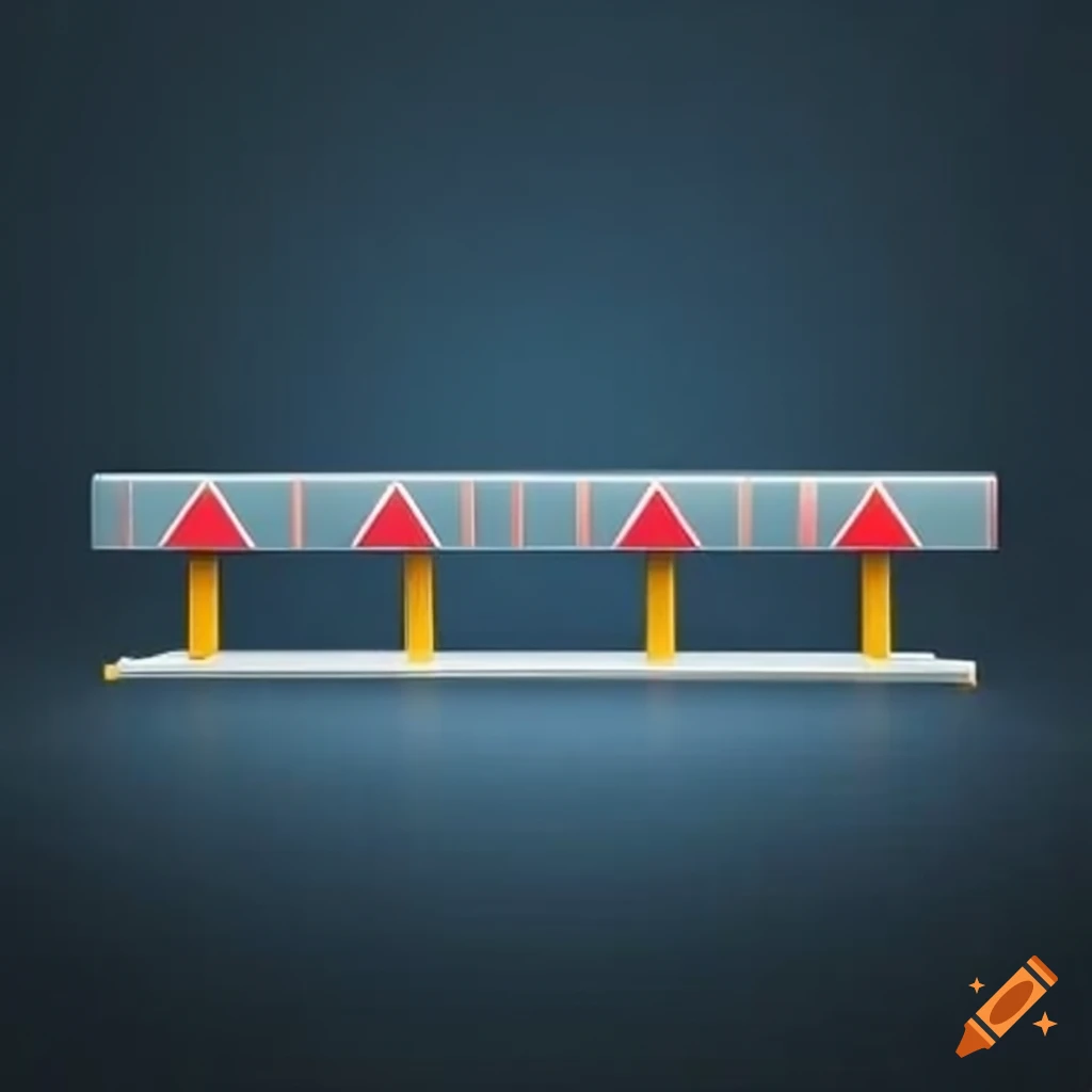 traffic barrier on a road
