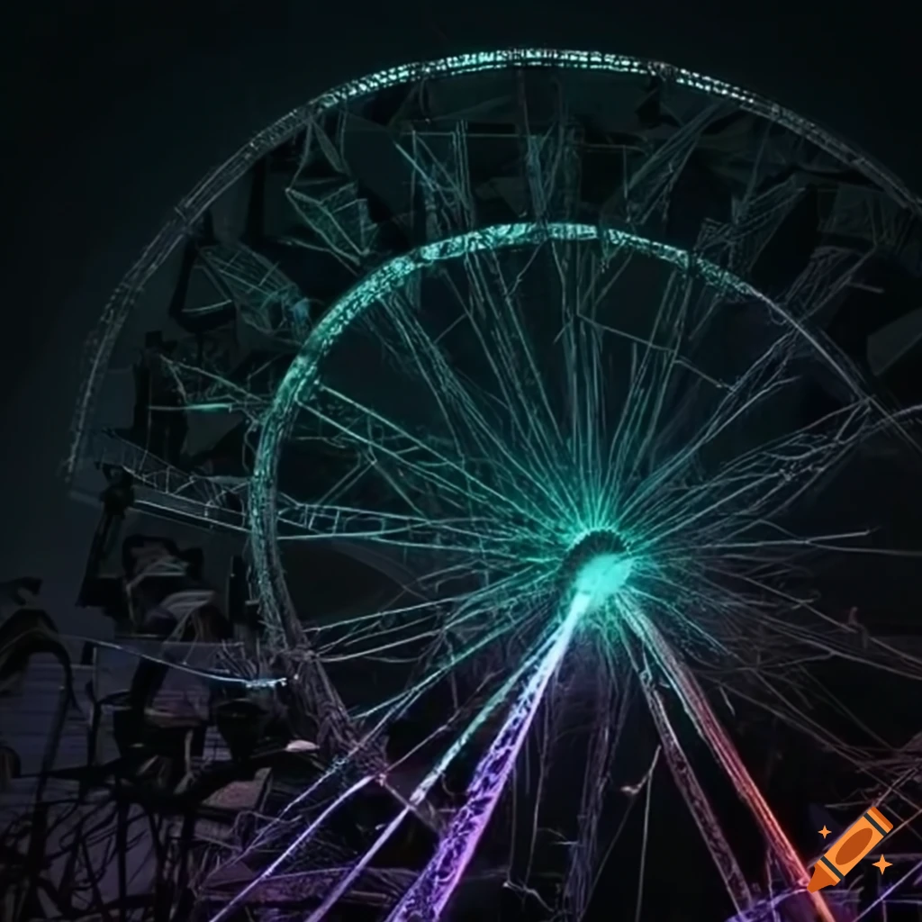 dark vision of a Lovecraftian ferris wheel