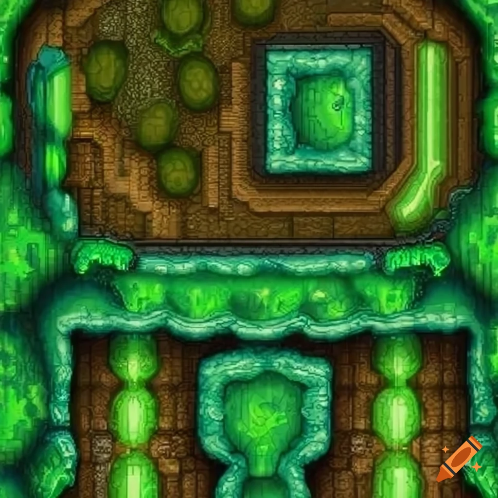 Layout map of a 2d platform game on Craiyon