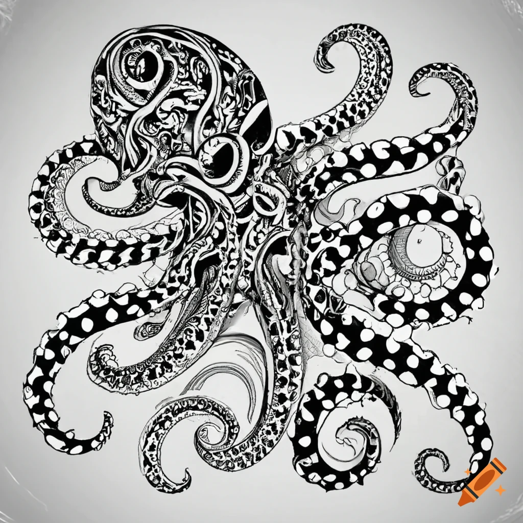 Amazon.com : Squid Waterproof Temporary Tattoos Men Beauty Seabed Creatures Tattoos  Designs Tatoo Stickers Pesca Flash Tattoo : Beauty & Personal Care