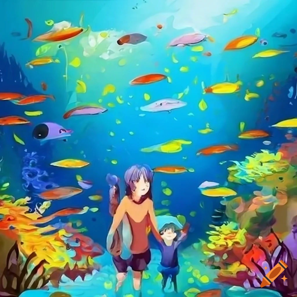 Anime aquaium, aqua aquarium, aqua fish anime, HD phone wallpaper | Peakpx