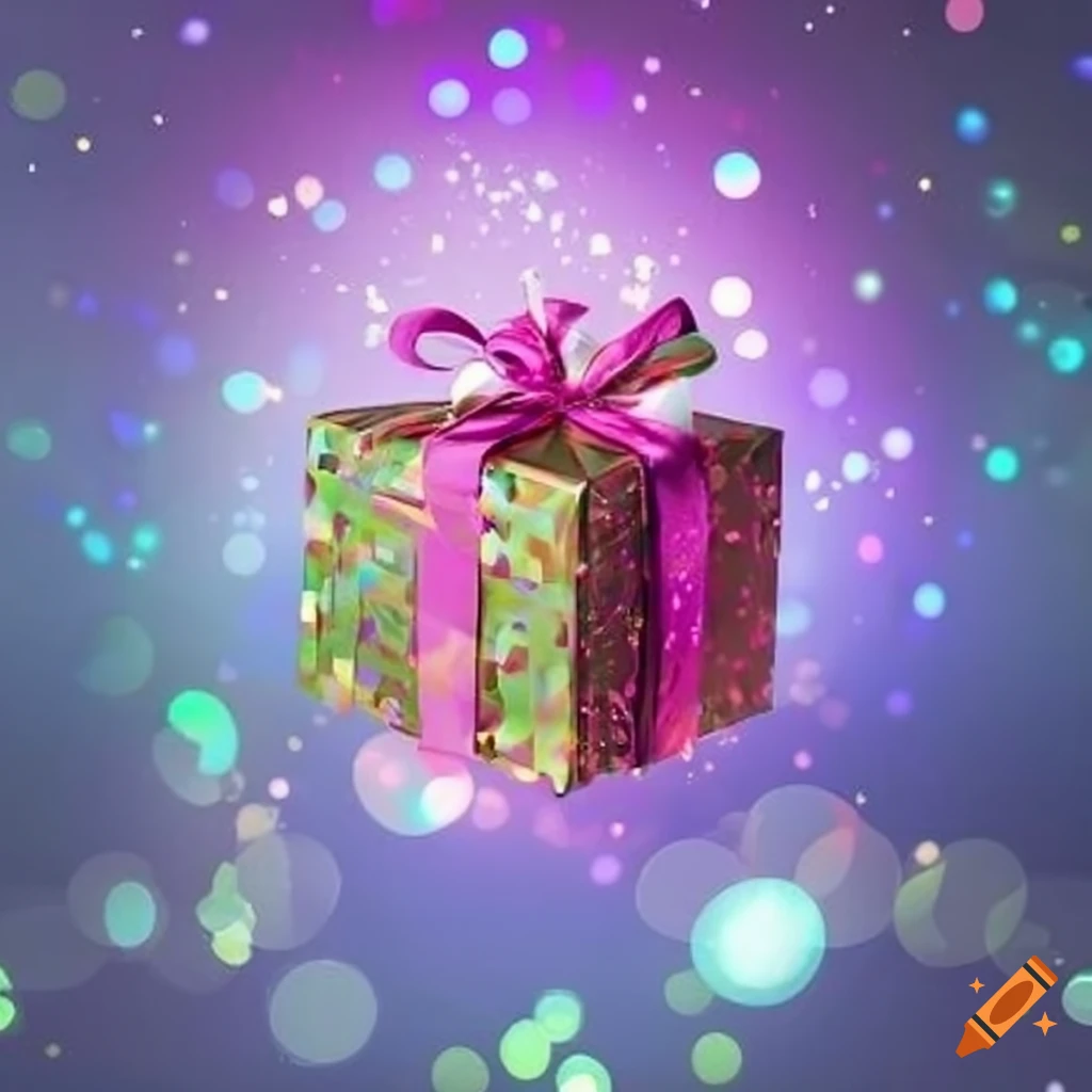 Macro view of black and gold new year decoration on Craiyon