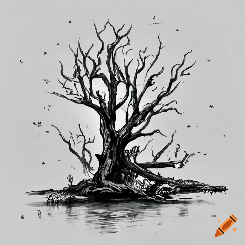 swamp tree drawing