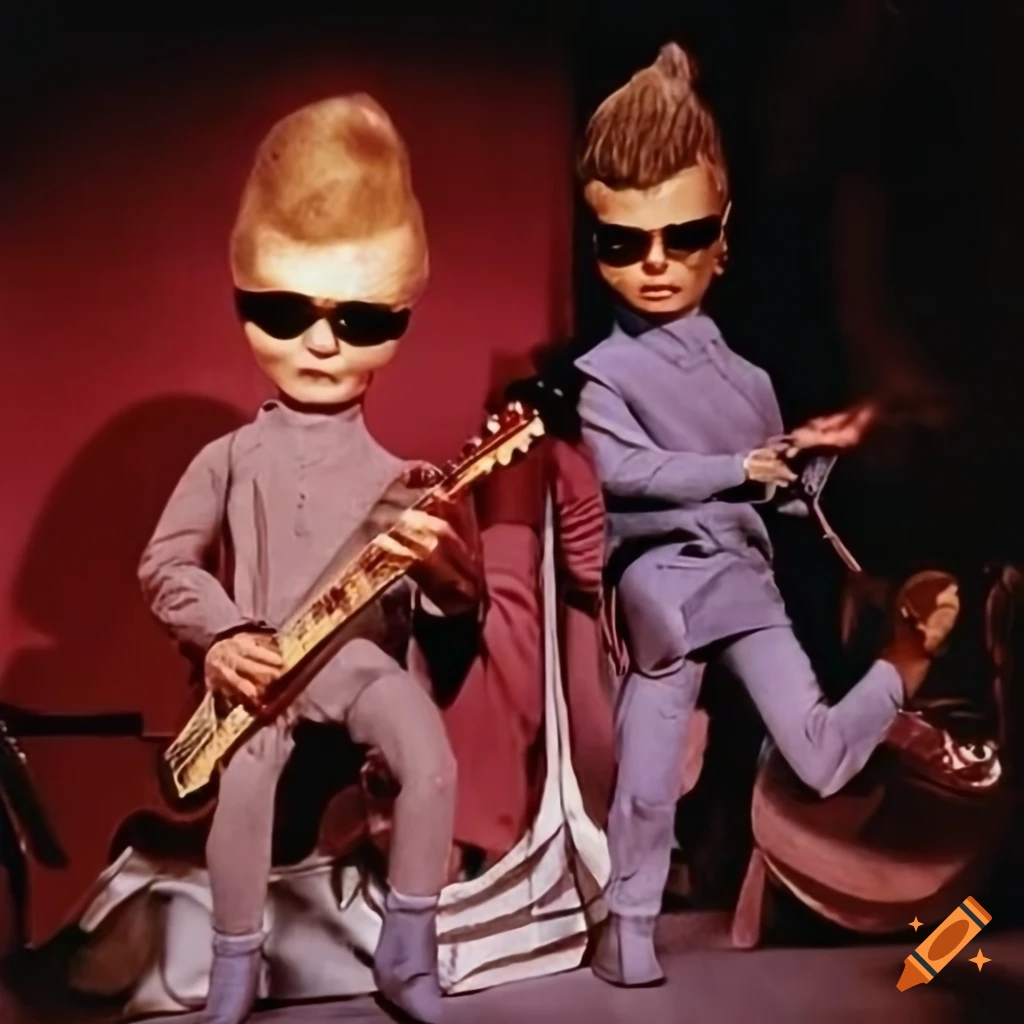 Colorful photo of the british walkers rock band