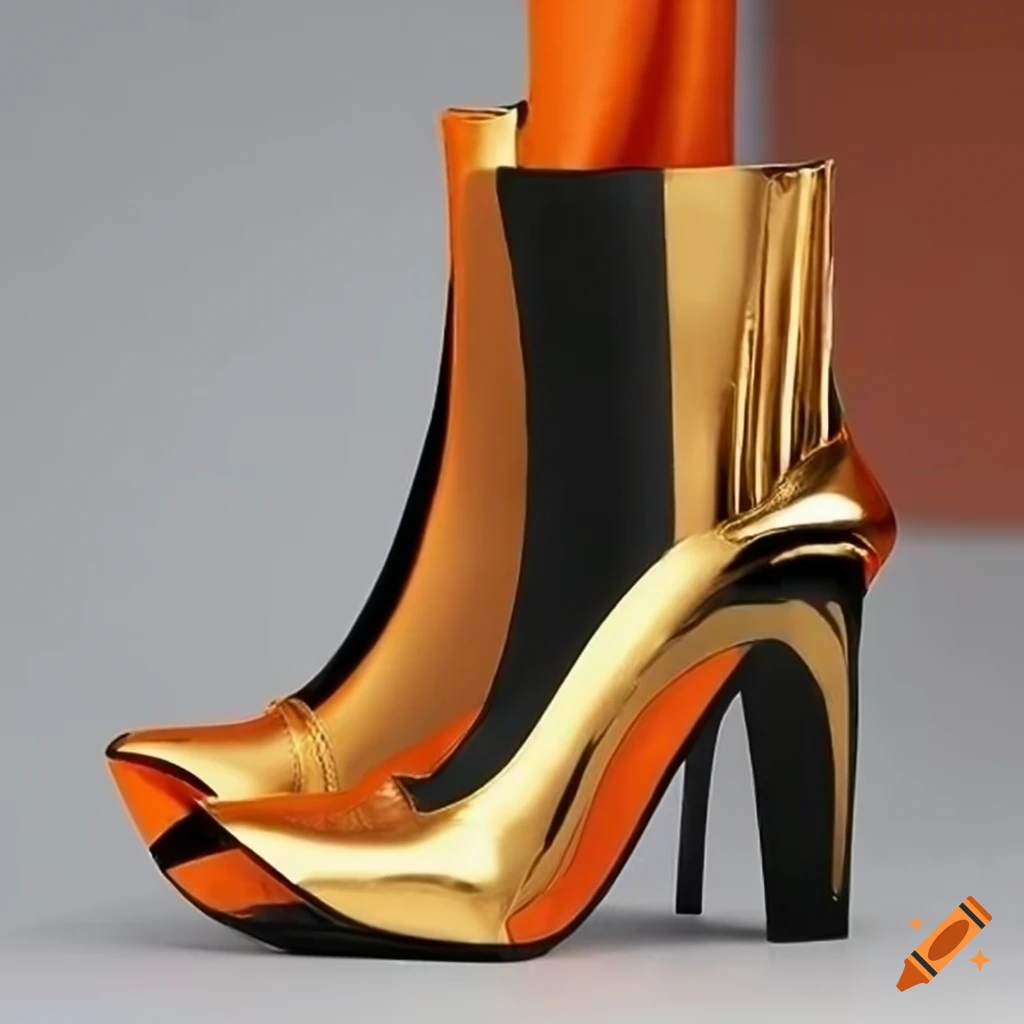 Dark Orange Heels for Women | Lyst